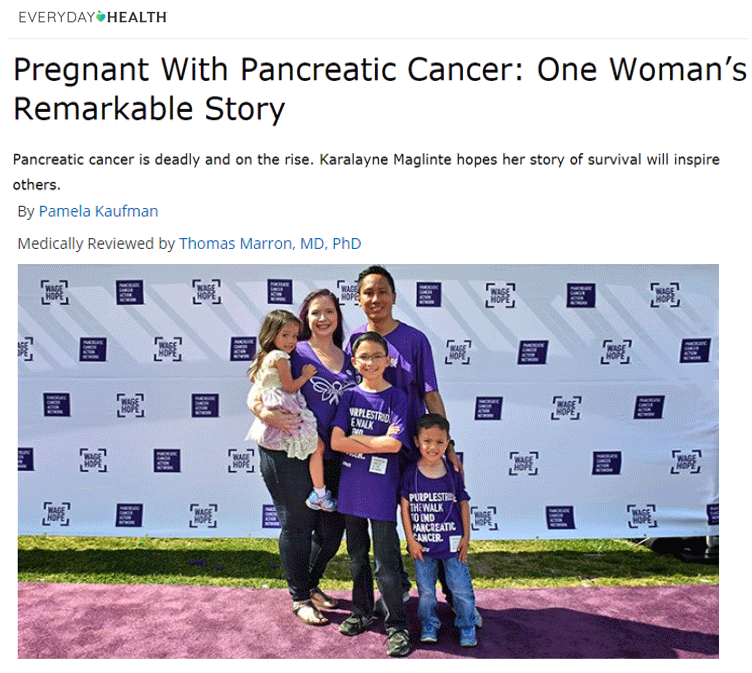 日常健康文章标题，“怀孕癌症：一个女人的卓越故事”