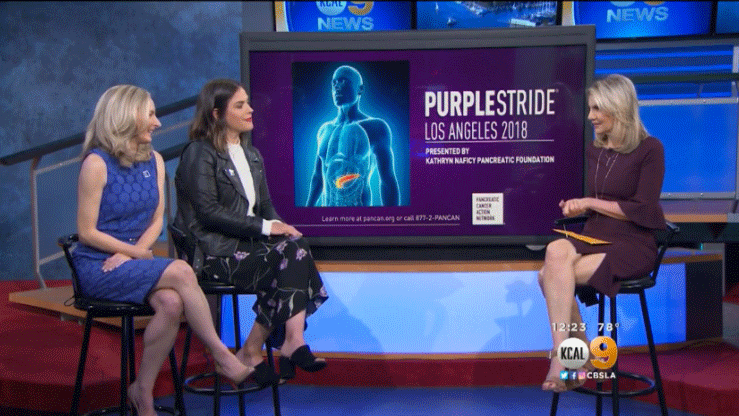 潘肯公司首席执行官兼歌手艾琳·威利特在KCAL9电视台谈论《紫色的洛杉矶》